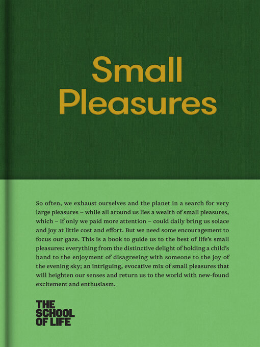 Title details for Small Pleasures by Alain de Botton - Available